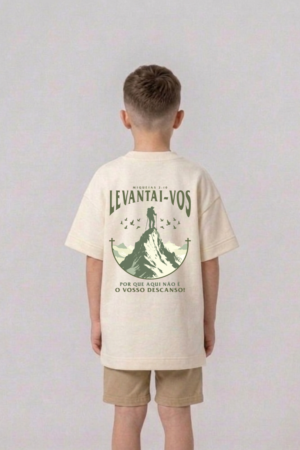 Camiseta Oversized Infantil Dois ou Mais - Levantai