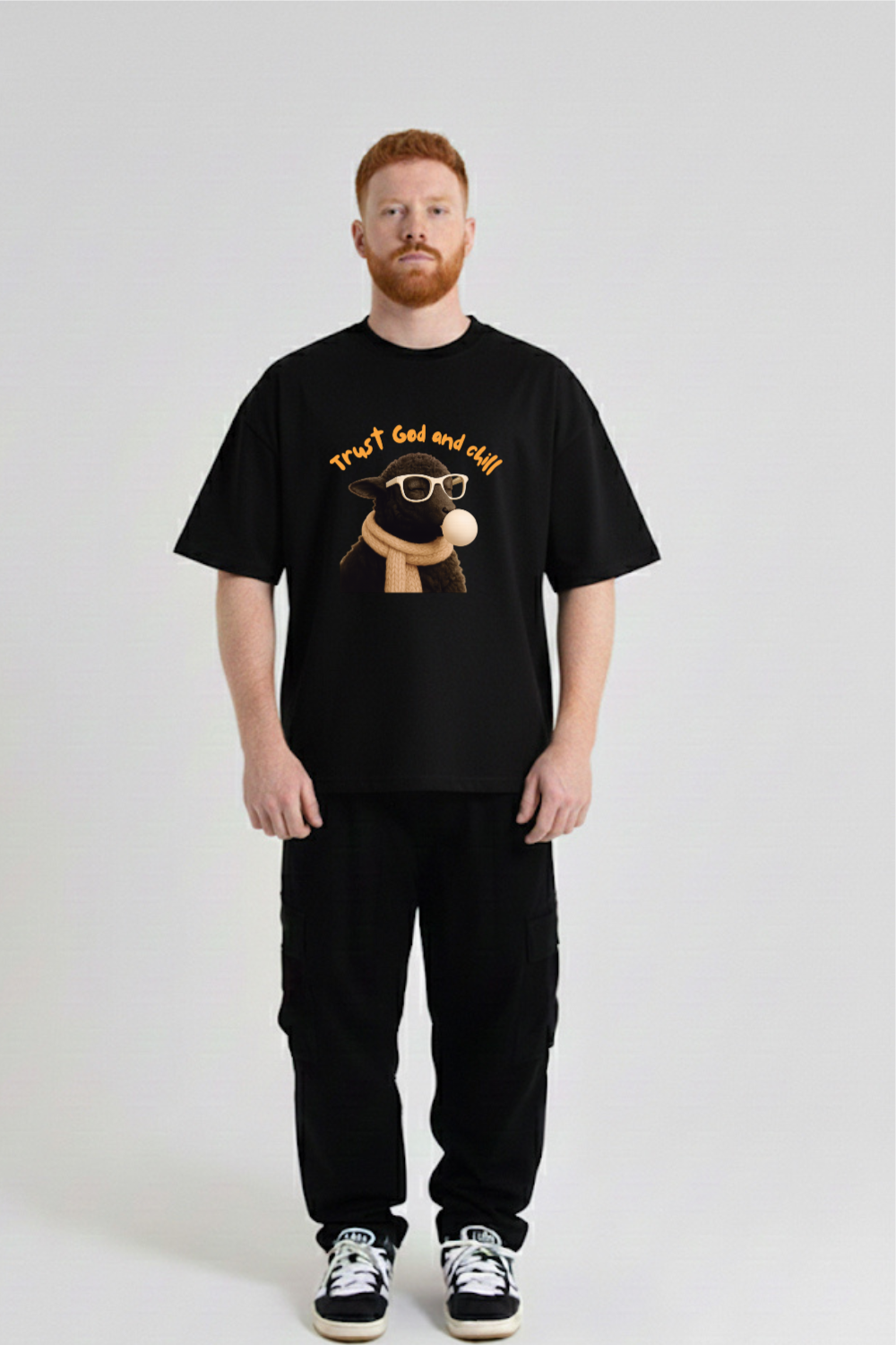 Camiseta Heavy Boxy Dois ou Mais - Trust God