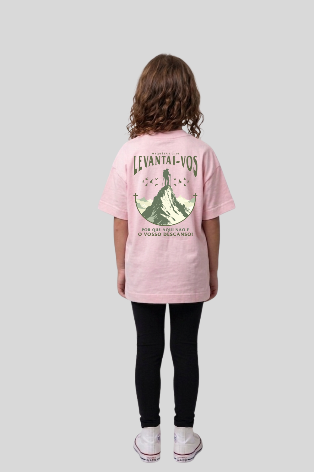 Camiseta Oversized Infantil Dois ou Mais - Levantai