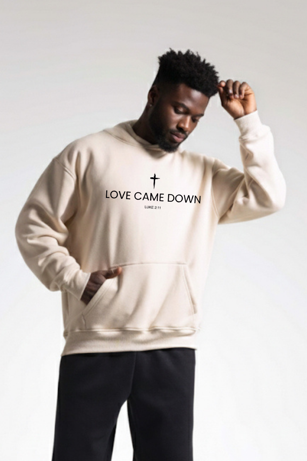 Moletom Premium Oversized Dois ou Mais - Love Came Down