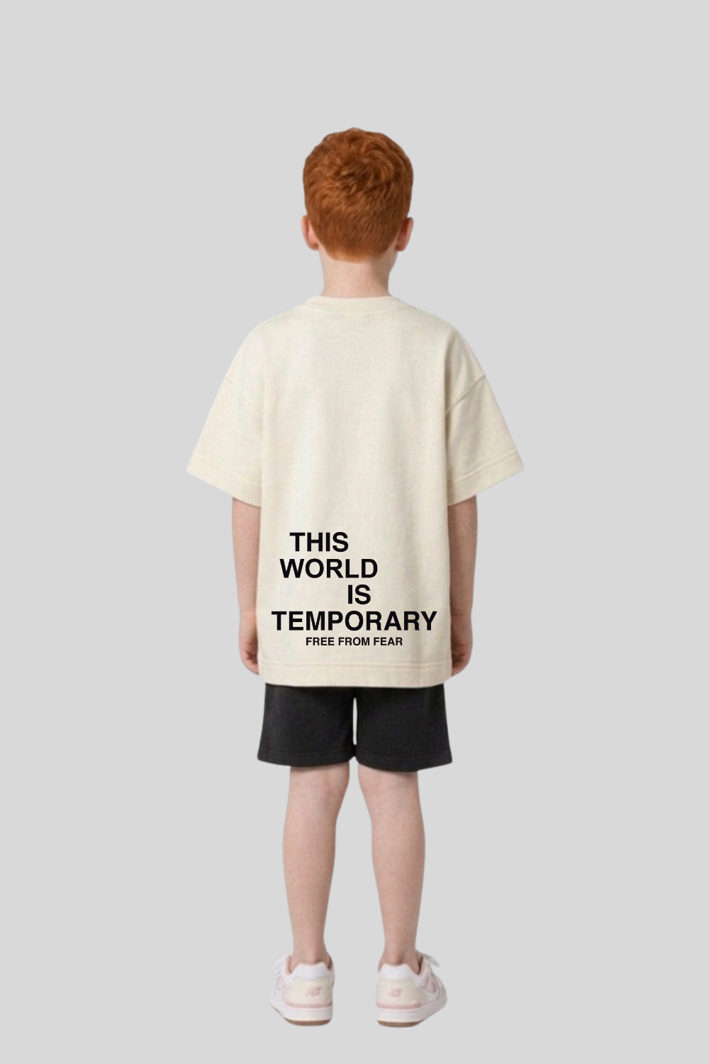 Camiseta Oversized Infantil Dois ou Mais -This World