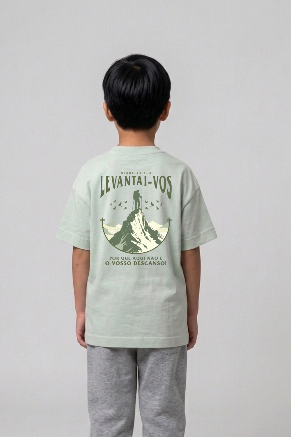 Camiseta Oversized Infantil Dois ou Mais - Levantai