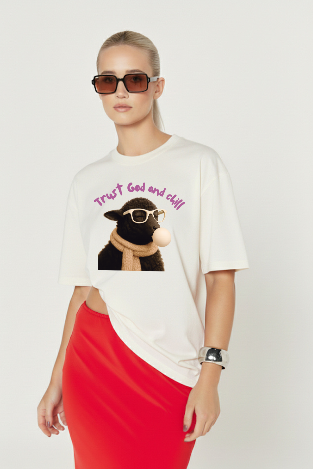 Camiseta Basic Streetwear Dois ou Mais - Trust God