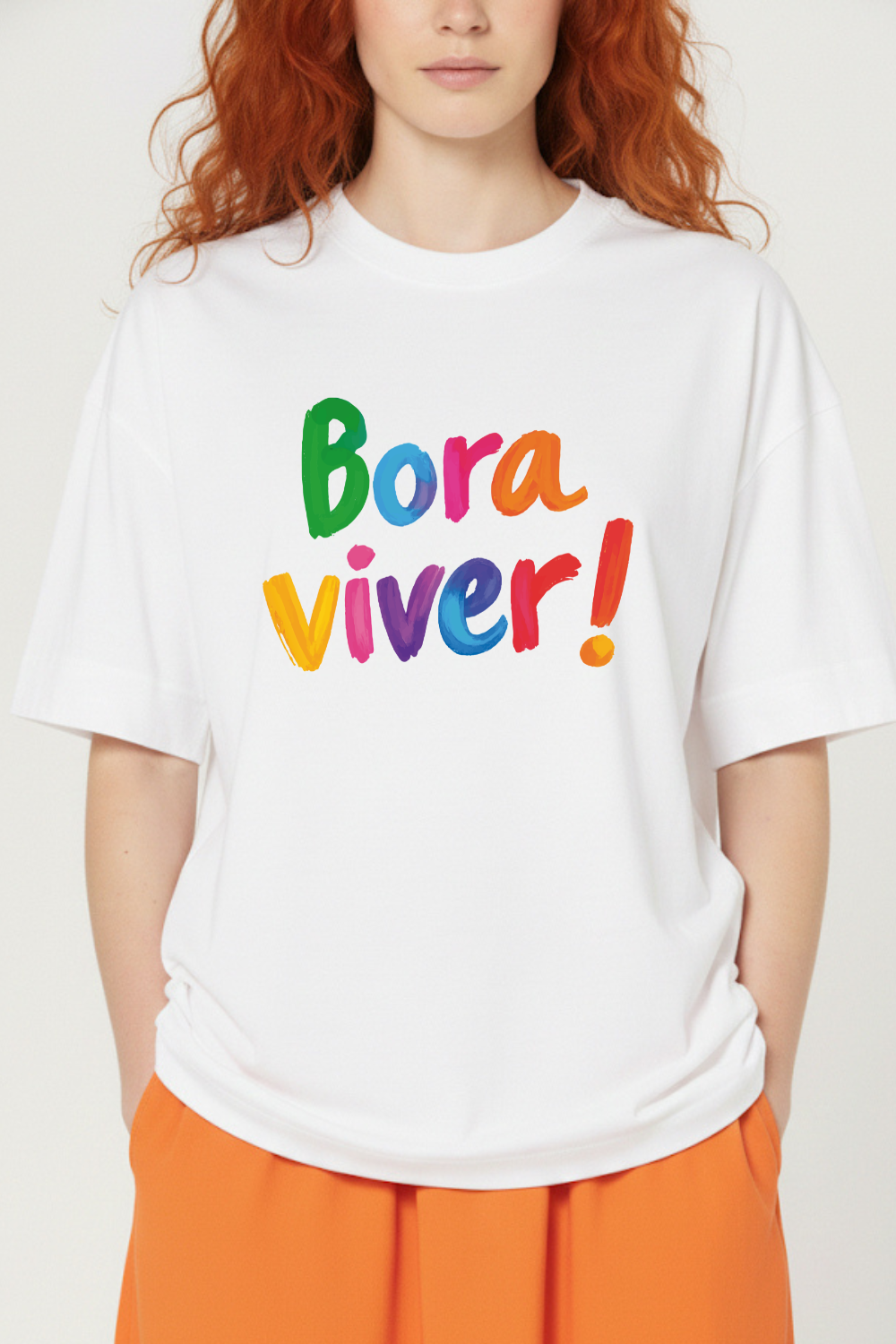 Camiseta Oversized Heavy Dois ou Mais - BORA VIVER COLOR