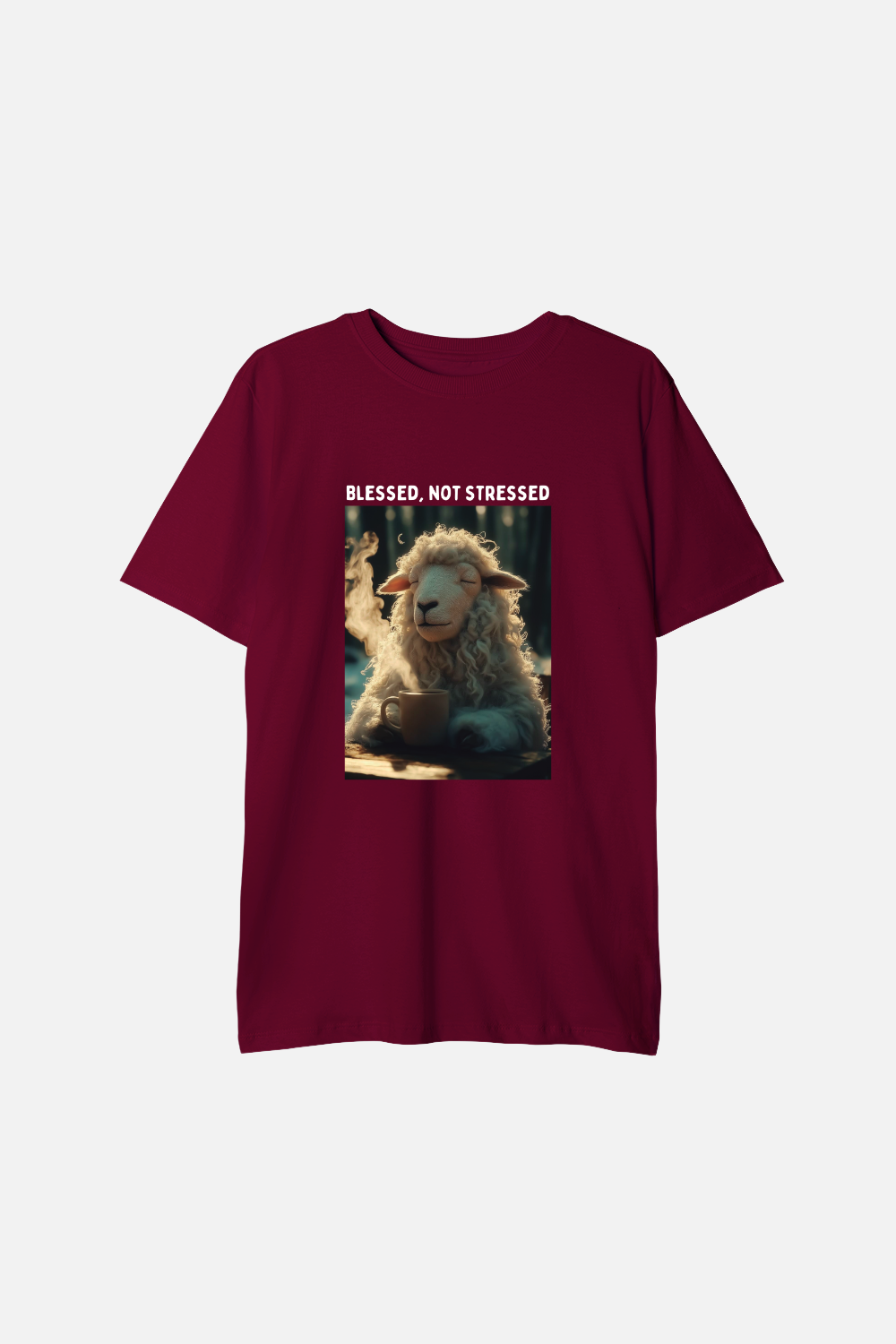 Camiseta Basic Infantil Dois ou Mais - Blessed not Stressed