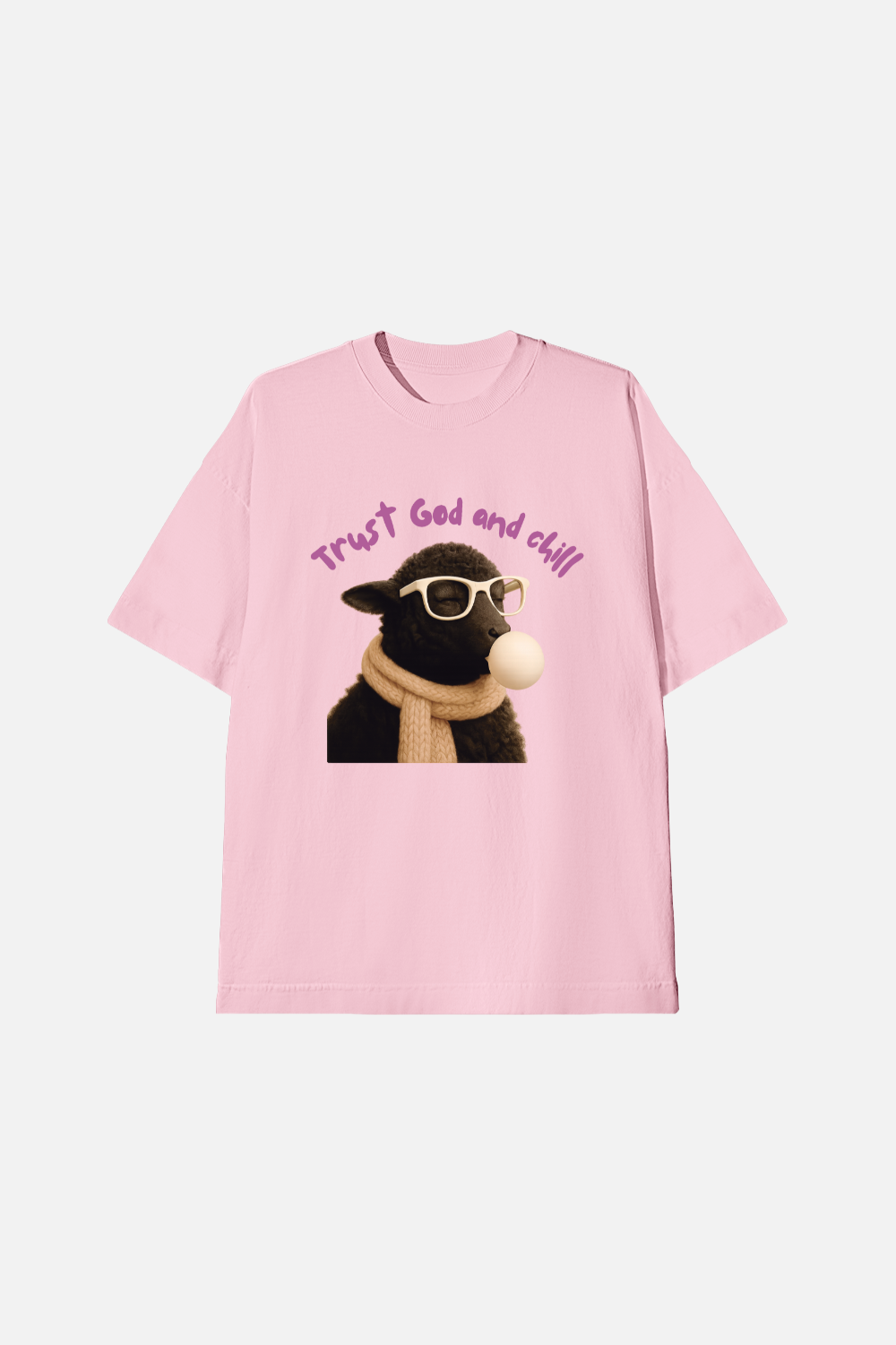 Camiseta Oversized Infantil Dois ou Mais - Trust God