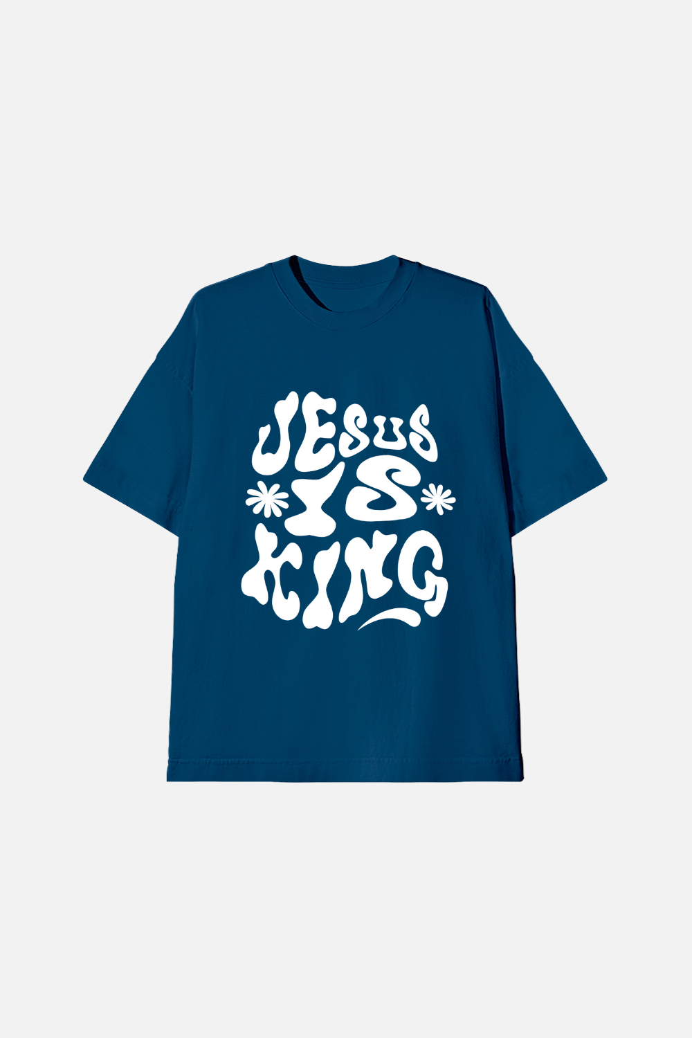 Camiseta Infantil Oversized Dois ou Mais - Jesus Is King