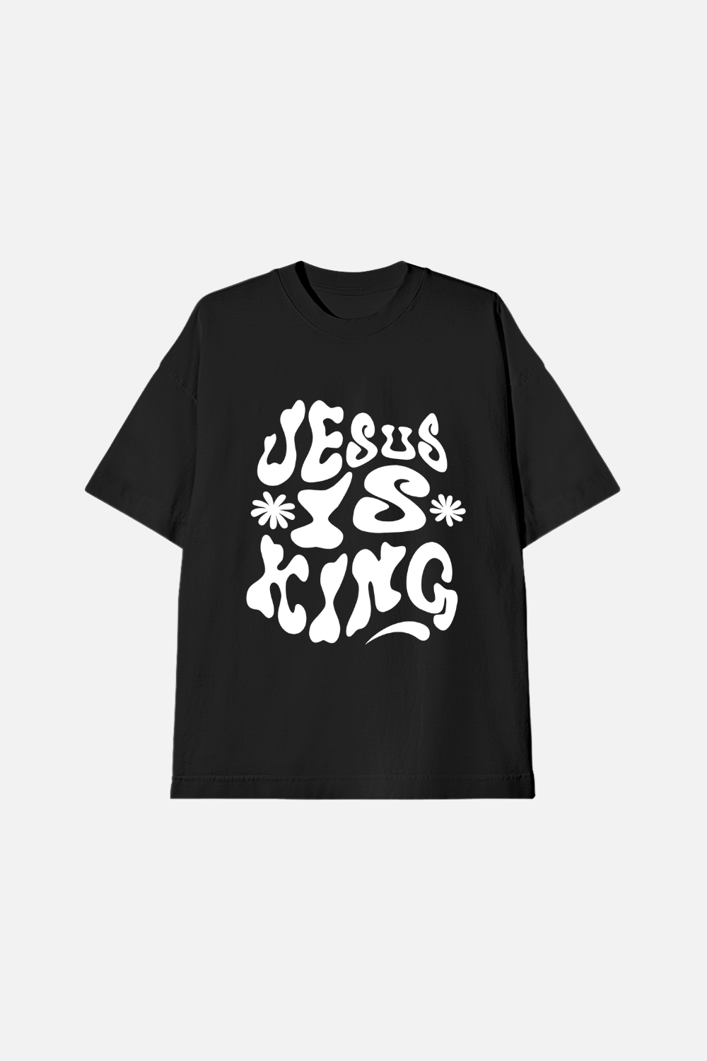 Camiseta Oversized Dois ou Mais - Jesus Is King