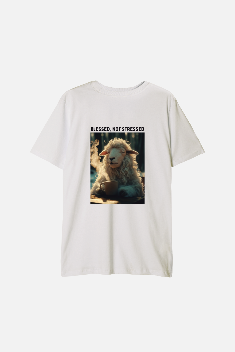 Camiseta Basic Infantil Dois ou Mais - Blessed not Stressed