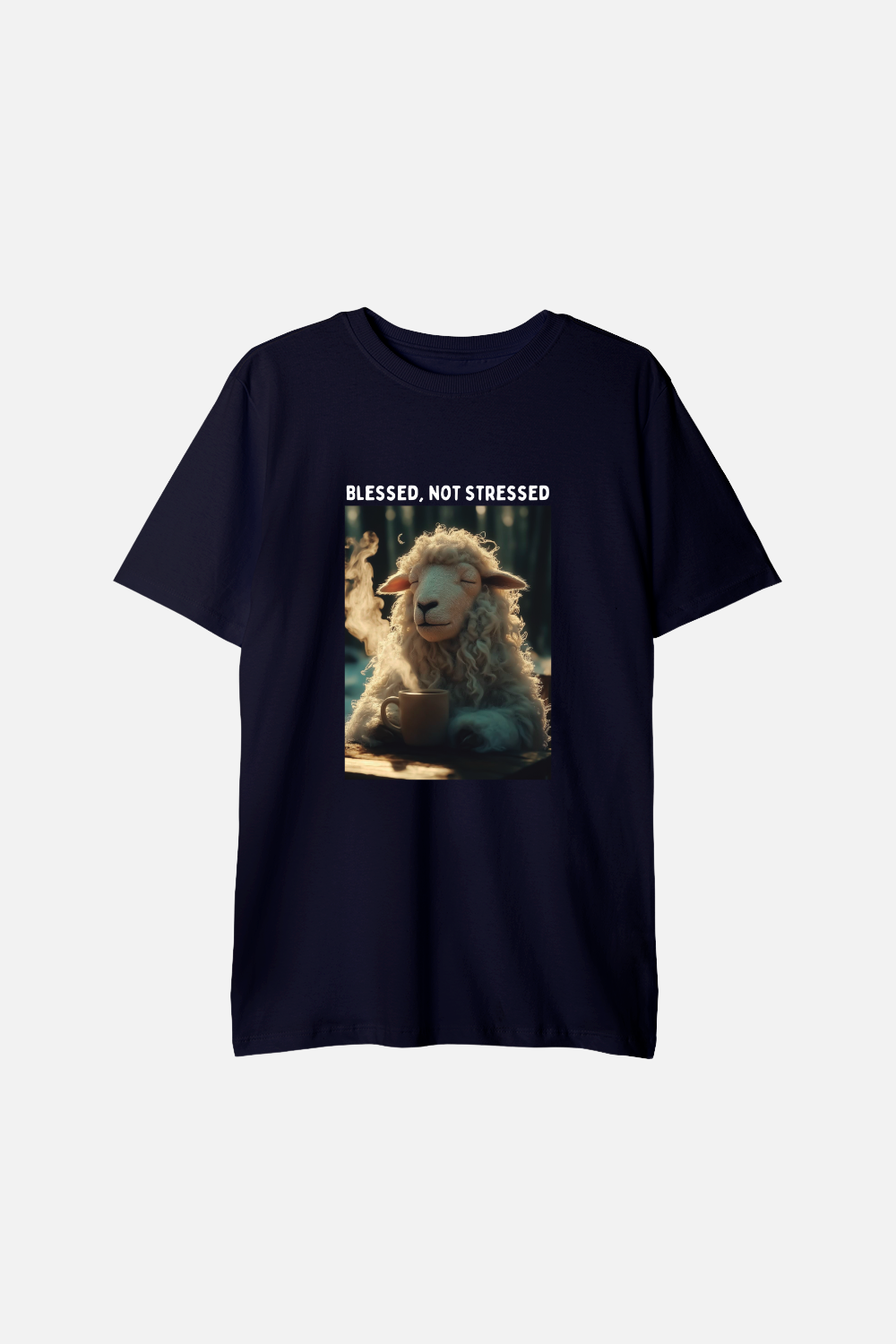 Camiseta Basic Infantil Dois ou Mais - Blessed not Stressed