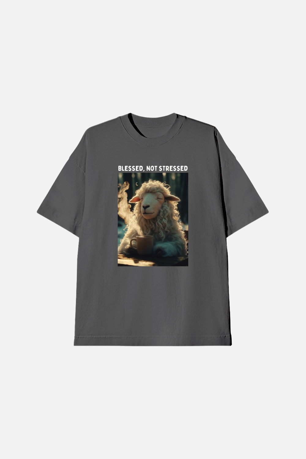 Camiseta Infantil Oversized Dois ou Mais - Blessed not Stressed