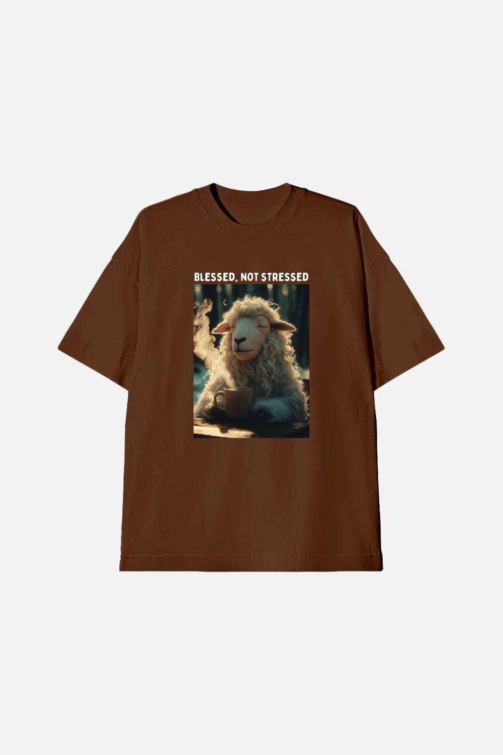 Camiseta Infantil Oversized Dois ou Mais - Blessed not Stressed