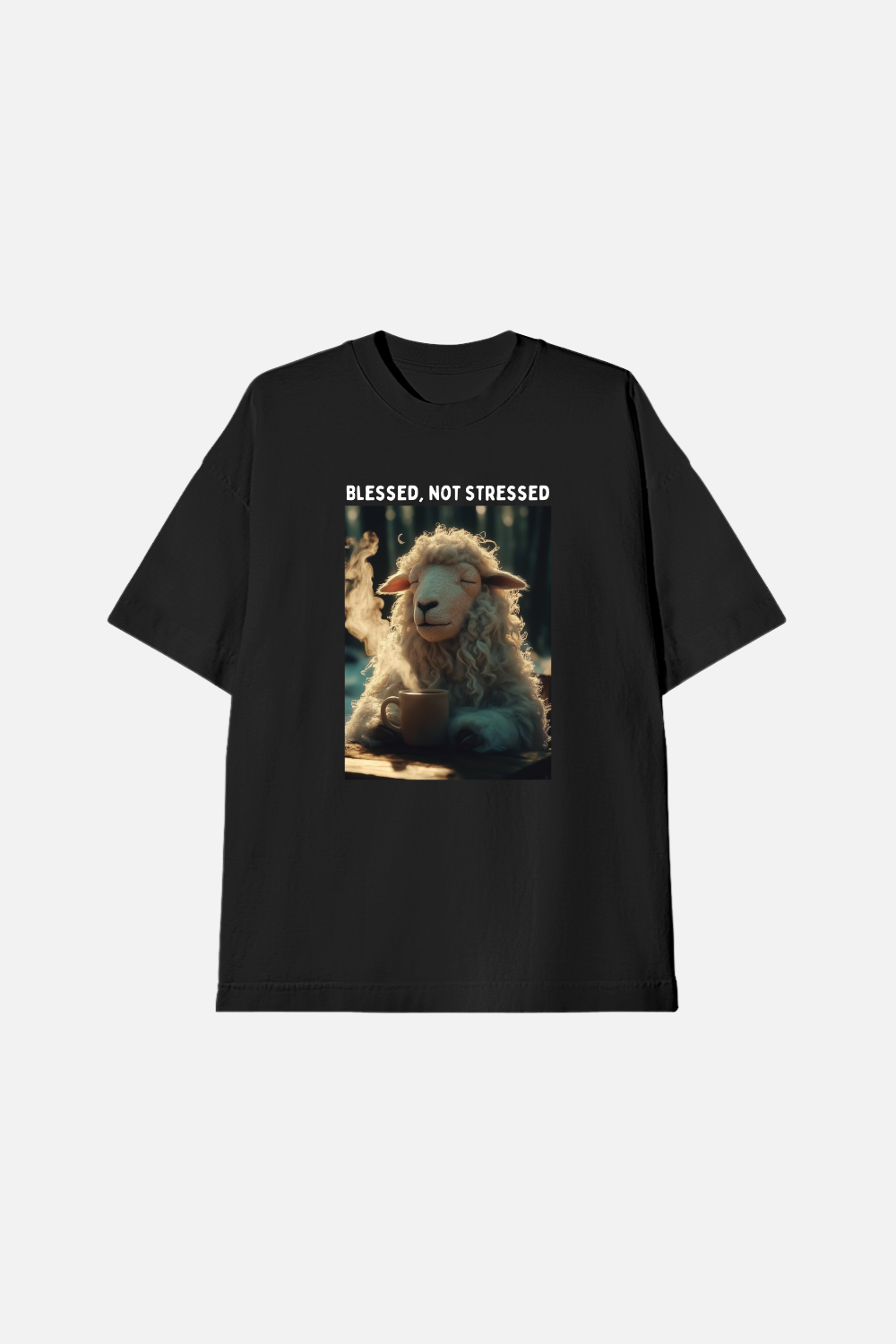 Camiseta Infantil Oversized Dois ou Mais - Blessed not Stressed
