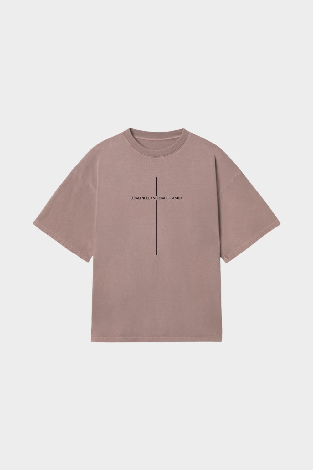 Camiseta Heavy Boxy Dois ou Mais - Cruz