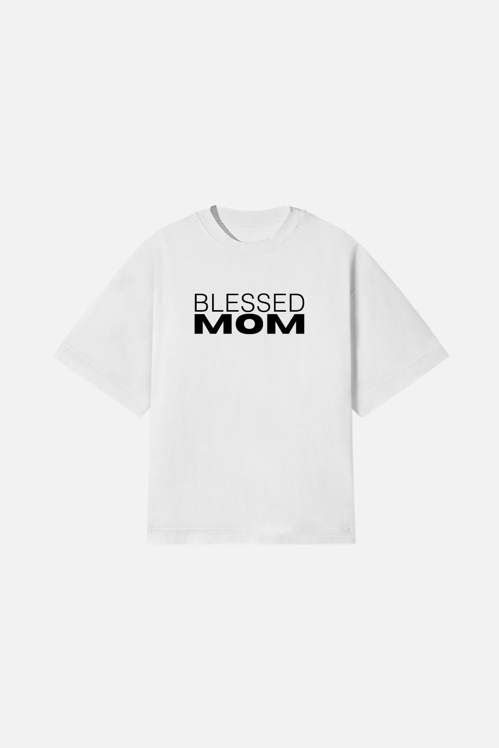 Camiseta Heavy Boxy Dois ou Mais - Blessed Mom