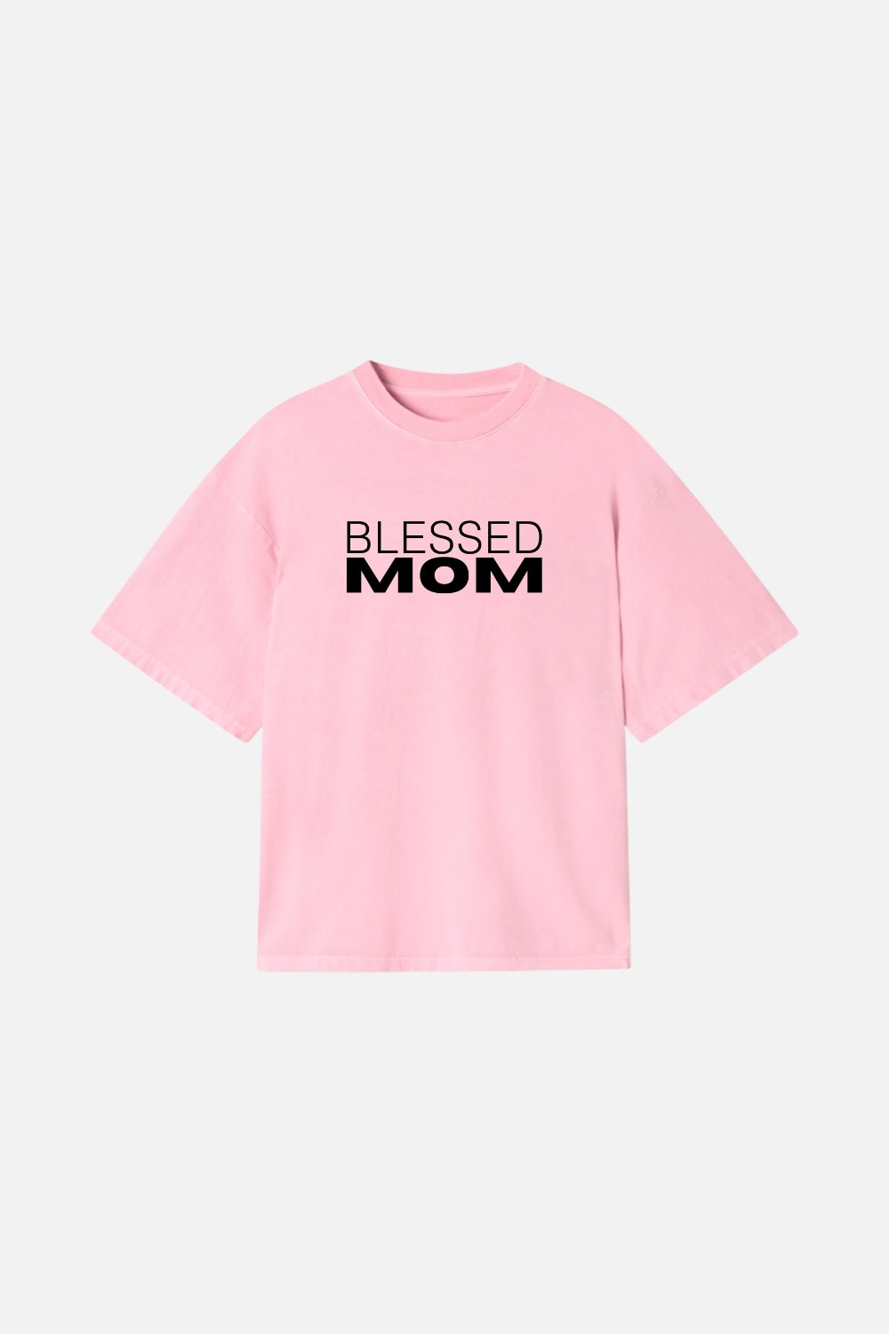 Camiseta Heavy Boxy Dois ou Mais - Blessed Mom