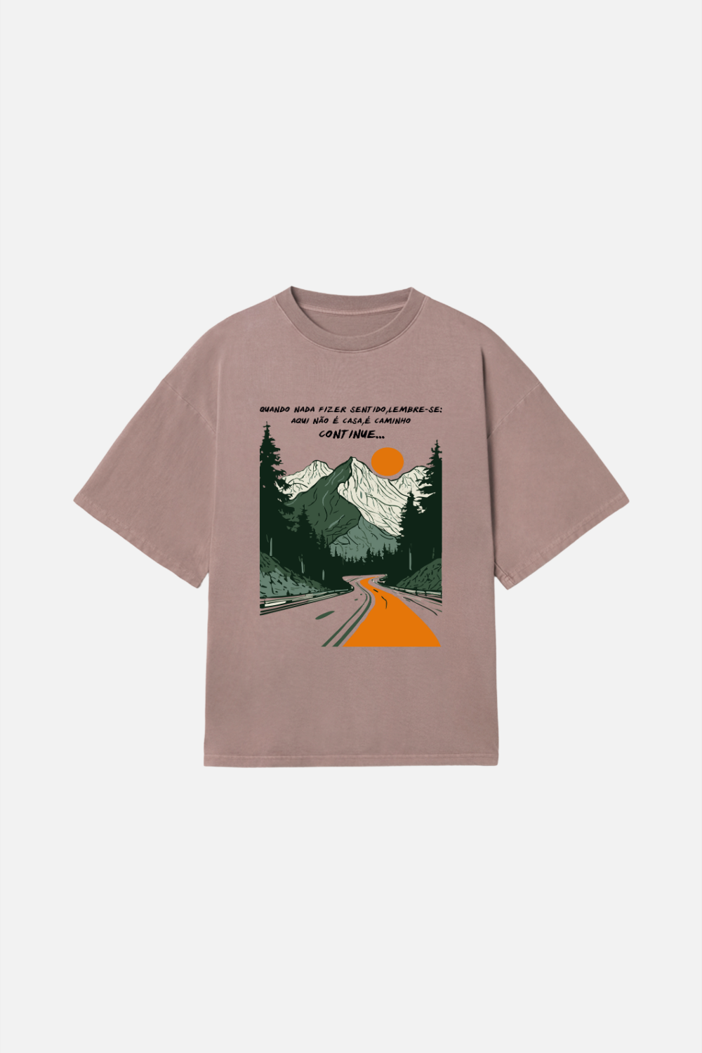 Camiseta Heavy Boxy Dois ou Mais - Caminho