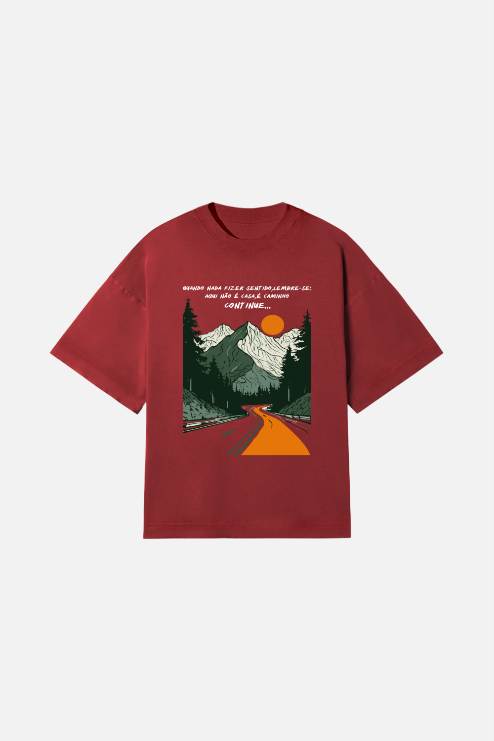 Camiseta Heavy Boxy Dois ou Mais - Caminho