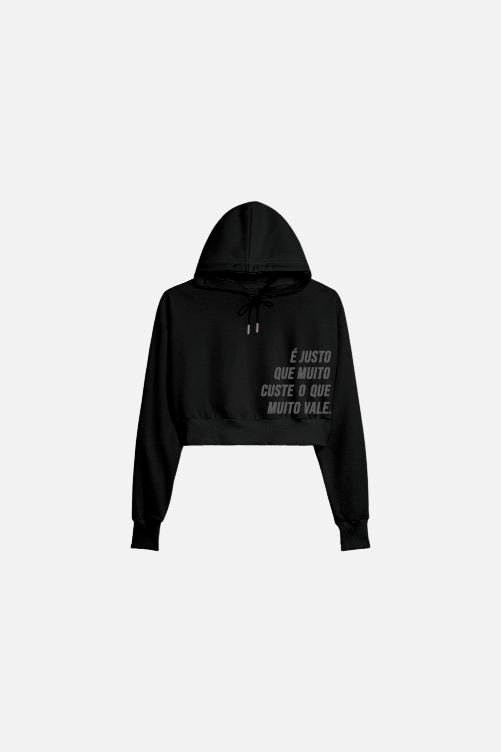 Cropped Moletom Feminino Dois ou Mais - É Justo