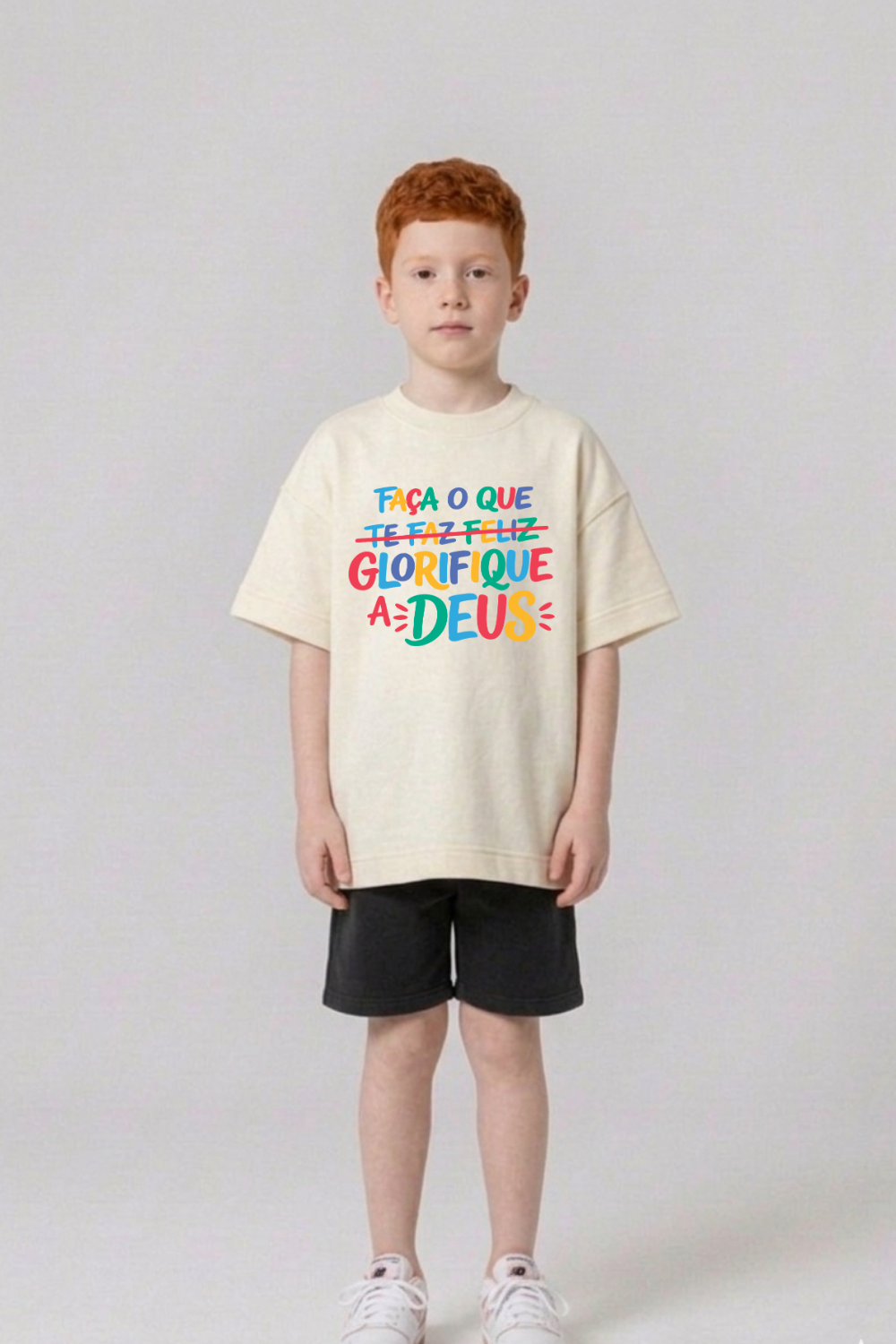 Camiseta Oversized Infantil Dois ou Mais - GLORIFIQUE