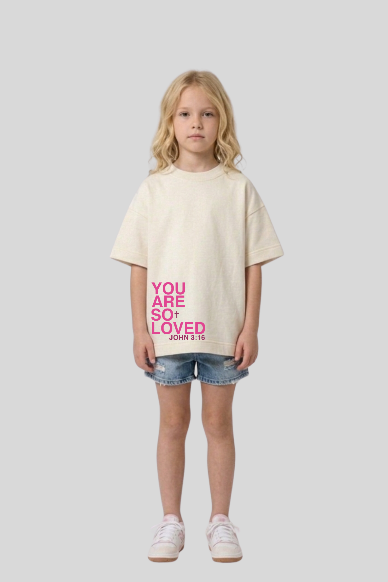 Camiseta Oversized Infantil Dois ou Mais - SO LOVED