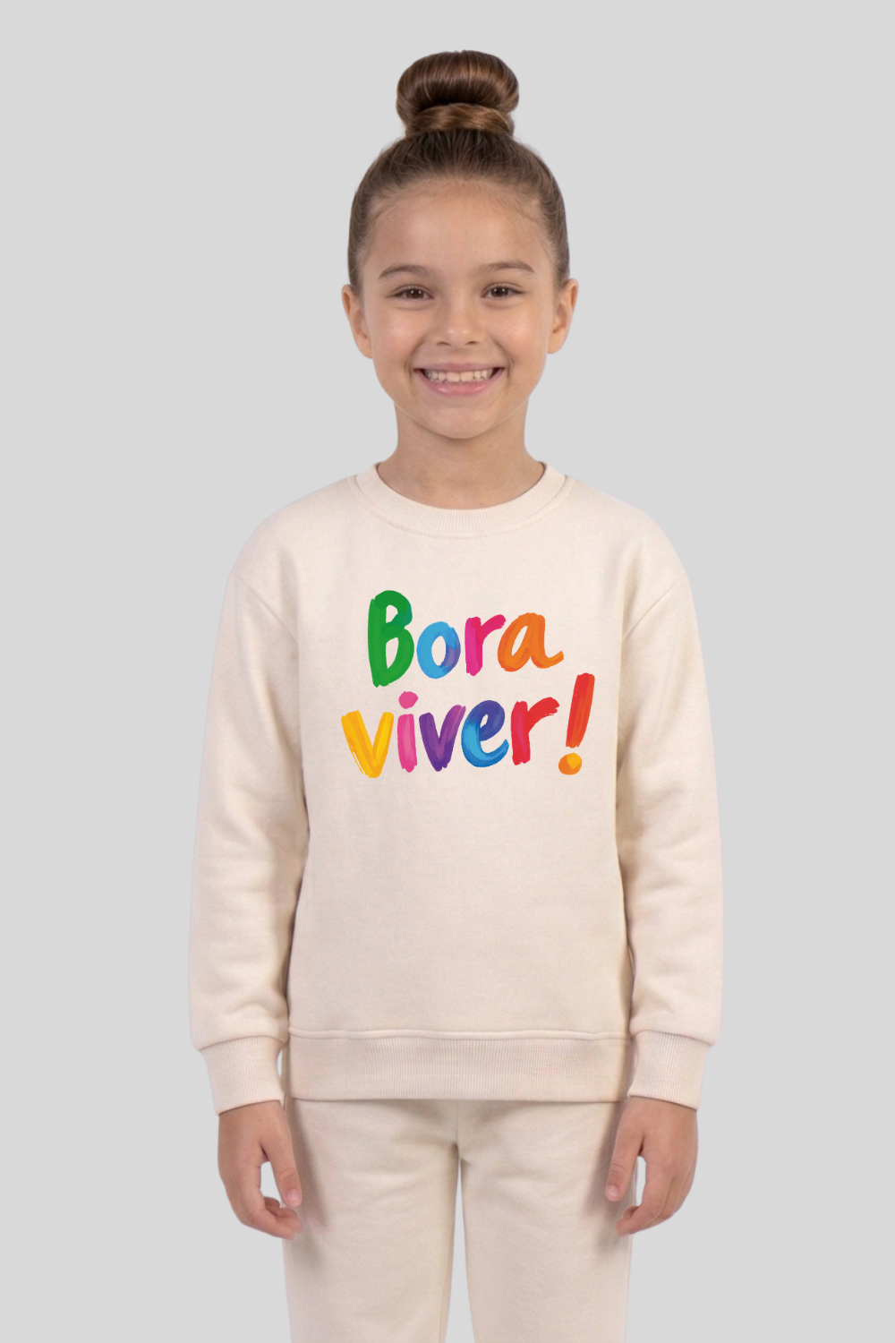 Moletom Infantil Careca Dois ou Mais - Bora Viver Color