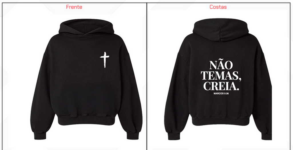 Moletom Premium Dois ou Mais - Não Temas