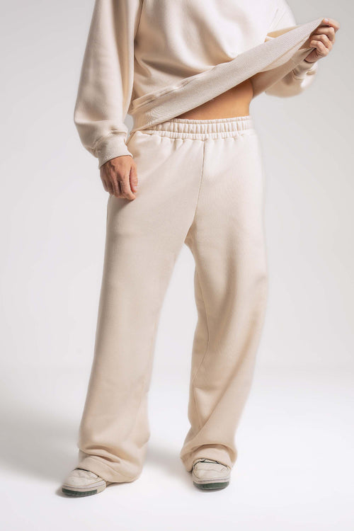 Calça Moletom Dois ou Mais - Premium Oversized Lisa