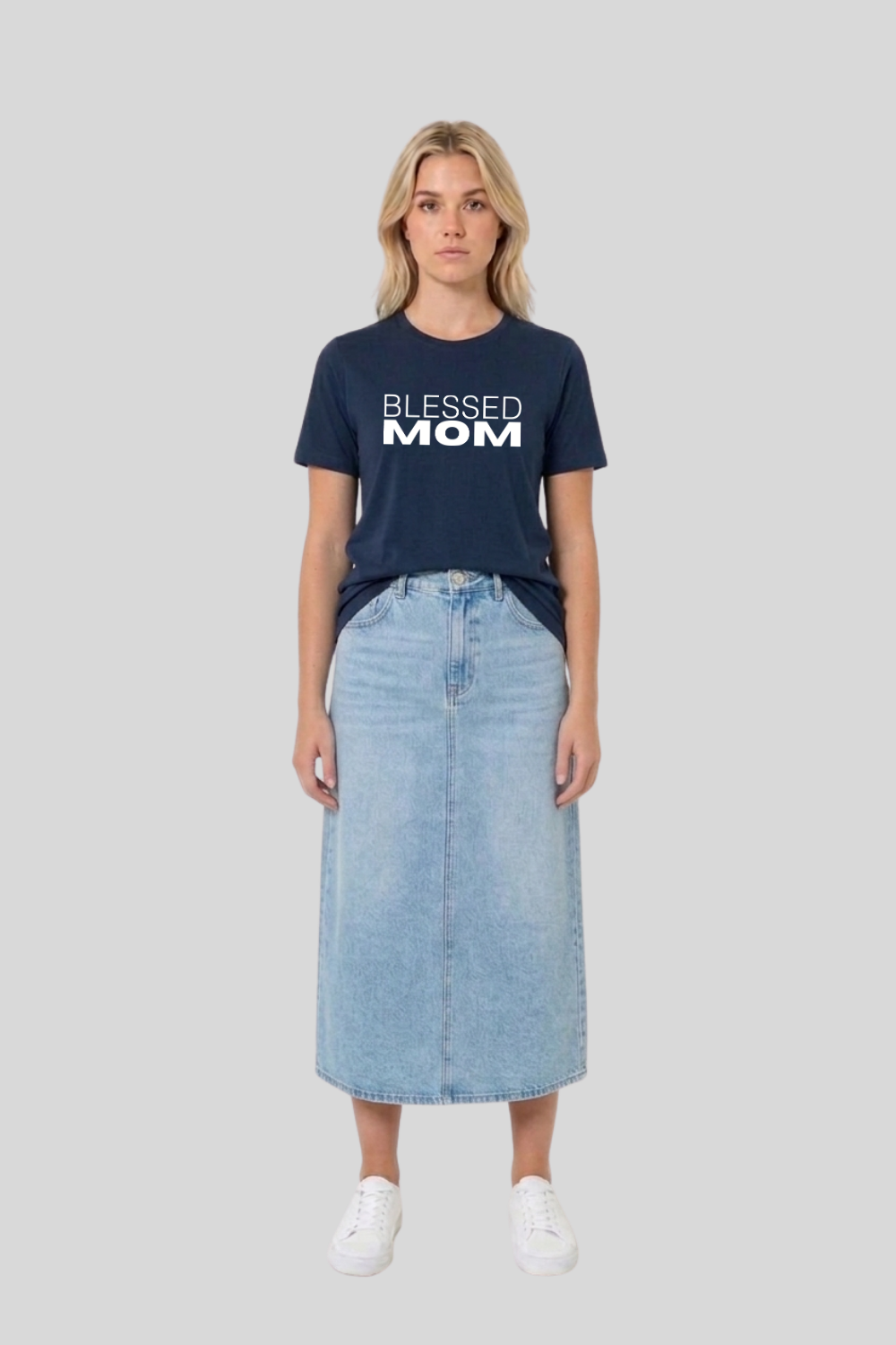 Camiseta Slim Cotton Dois ou Mais - BLESSED MOM